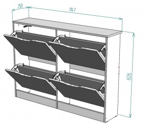 Обувница W12 (Белый) в Краснотурьинске - krasnoturinsk.mebel-e96.ru