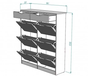 Обувница W28 (Белый) в Краснотурьинске - krasnoturinsk.mebel-e96.ru