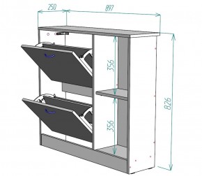 Обувница W29 (Белый) в Краснотурьинске - krasnoturinsk.mebel-e96.ru