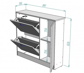 Обувница W31 (ДМ) в Краснотурьинске - krasnoturinsk.mebel-e96.ru