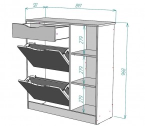 Обувница W34 (Белый) в Краснотурьинске - krasnoturinsk.mebel-e96.ru