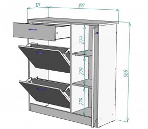 Обувница W35 (Белый) в Краснотурьинске - krasnoturinsk.mebel-e96.ru