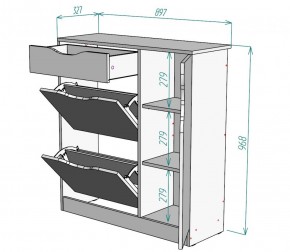 Обувница W36 (Белый) в Краснотурьинске - krasnoturinsk.mebel-e96.ru