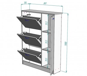 Обувница W39 (ДМ) в Краснотурьинске - krasnoturinsk.mebel-e96.ru