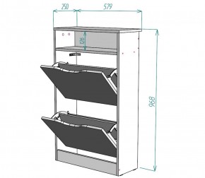 Обувница W6 (Белый) в Краснотурьинске - krasnoturinsk.mebel-e96.ru