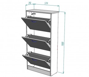 Обувница W7 (Белый) в Краснотурьинске - krasnoturinsk.mebel-e96.ru