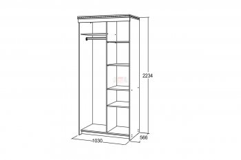 Шкаф-купе 1000 мм Ольга-13 в Краснотурьинске - krasnoturinsk.mebel-e96.ru