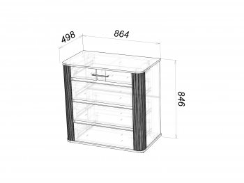 Комод Ольга-2 в Краснотурьинске - krasnoturinsk.mebel-e96.ru