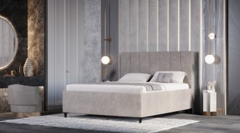 Кровать с ПМ Оливия Бежевый (Лин) в Краснотурьинске - krasnoturinsk.mebel-e96.ru