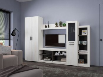 Стенка OSKAR4 сосна белая (Генезис) в Краснотурьинске - krasnoturinsk.mebel-e96.ru