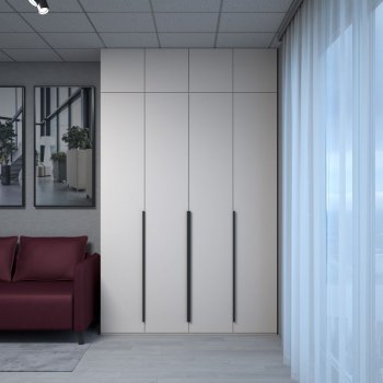 Шкаф 1600 мм Пальма с антресолью, Сатин (ДСВ) в Краснотурьинске - krasnoturinsk.mebel-e96.ru