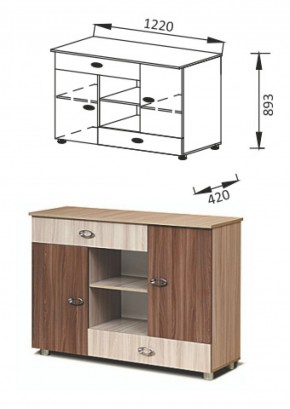 ПМ-11Комод Юниор-6 в Краснотурьинске - krasnoturinsk.mebel-e96.ru