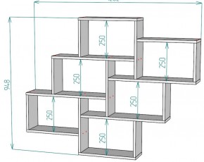 Полка S12 (ДМ) в Краснотурьинске - krasnoturinsk.mebel-e96.ru