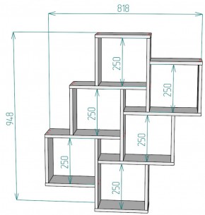 Полка S13 (ДМ) в Краснотурьинске - krasnoturinsk.mebel-e96.ru