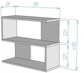 Полка S27 (Белый) в Краснотурьинске - krasnoturinsk.mebel-e96.ru