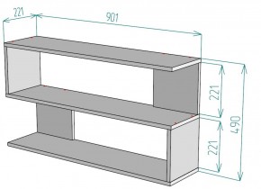 Полка S30 (Белый) в Краснотурьинске - krasnoturinsk.mebel-e96.ru