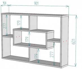 Полка S40 (Белый) в Краснотурьинске - krasnoturinsk.mebel-e96.ru