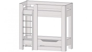 Кровать 2-х ярусная Ральф (Лин) в Краснотурьинске - krasnoturinsk.mebel-e96.ru