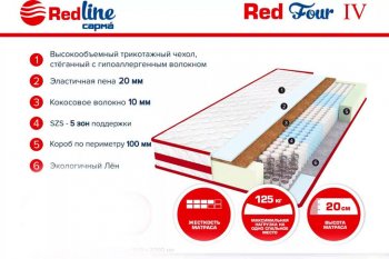 Матрас Red 4 h20 в Краснотурьинске - krasnoturinsk.mebel-e96.ru