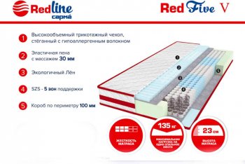 Матрас Red 5 h23 в Краснотурьинске - krasnoturinsk.mebel-e96.ru