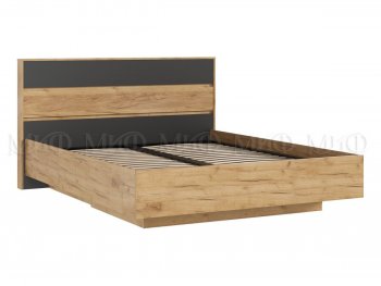 Кровать парящая Роджина с подсветкой, крафт/графит (Миф) в Краснотурьинске - krasnoturinsk.mebel-e96.ru