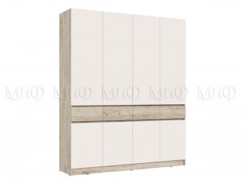 Спальный гарнитур Роджина крафт серый/кашемир, модульный (Миф) в Краснотурьинске - krasnoturinsk.mebel-e96.ru