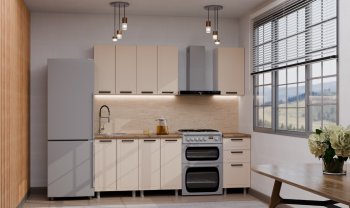 Кухонный гарнитур Ромашка 1600 мм Кашемир (Аленка) в Краснотурьинске - krasnoturinsk.mebel-e96.ru