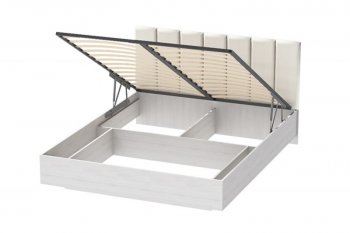 Кровать с подъемным механизмом Шарм (арт.031М1) экокожа Sontex Milk (Диал) в Краснотурьинске - krasnoturinsk.mebel-e96.ru