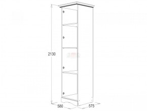 Шкаф 1-но дверный для белья Ольга-1Н в Краснотурьинске - krasnoturinsk.mebel-e96.ru