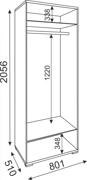 Шкаф 2-х дверный Тиффани М01 (Риннер) в Краснотурьинске - krasnoturinsk.mebel-e96.ru