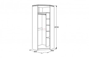 Шкаф 2-х дверный угловой Ольга-13 в Краснотурьинске - krasnoturinsk.mebel-e96.ru