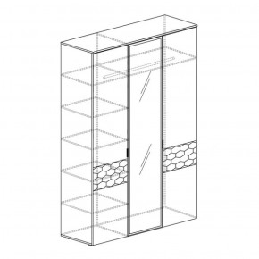 Шкаф 3-дверный Дели 71 (Яна) в Краснотурьинске - krasnoturinsk.mebel-e96.ru