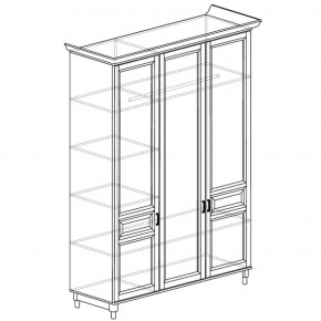 Шкаф 3-дверный Прованс 404 (Яна) в Краснотурьинске - krasnoturinsk.mebel-e96.ru