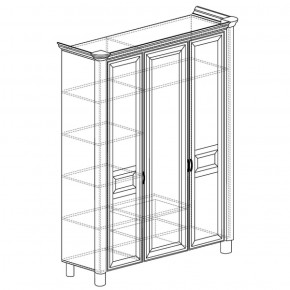 Шкаф 3-дверный Элли 570 (Яна) в Краснотурьинске - krasnoturinsk.mebel-e96.ru