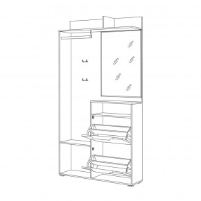 Шкаф комбинированный 10.13 Темпо в Краснотурьинске - krasnoturinsk.mebel-e96.ru