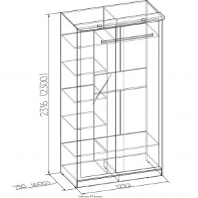 Шкаф-купе Домашний 303 дуб сонома в Краснотурьинске - krasnoturinsk.mebel-e96.ru