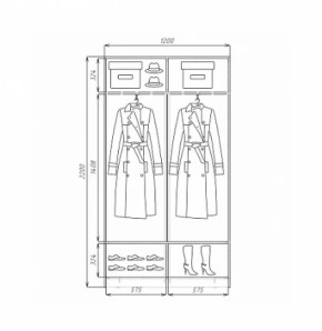 Шкаф-купе ХИТ 22-4-12/2-11 (420) в Краснотурьинске - krasnoturinsk.mebel-e96.ru