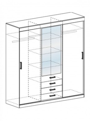 Шкаф-купе Лидер-3М 1700 мм (СтендМ) в Краснотурьинске - krasnoturinsk.mebel-e96.ru