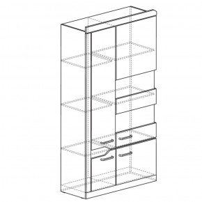 Шкаф МЦН 306 Ронда (Яна) в Краснотурьинске - krasnoturinsk.mebel-e96.ru