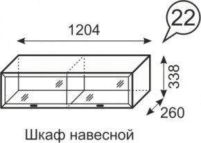 Шкаф навесной Венеция 22 бодега в Краснотурьинске - krasnoturinsk.mebel-e96.ru