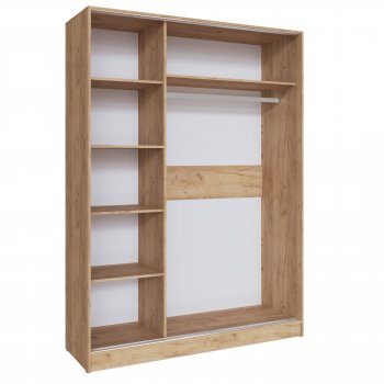 Шкаф-купе Стиль-2 1600 мм крафт/кашемир (Текс) в Краснотурьинске - krasnoturinsk.mebel-e96.ru