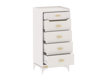 Комод высокий Сиде Белый (СБК) в Краснотурьинске - krasnoturinsk.mebel-e96.ru