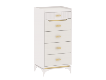 Комод высокий Сиде Белый (СБК) в Краснотурьинске - krasnoturinsk.mebel-e96.ru