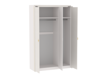 Шкаф 1400 мм 3-дверный Сиде Белый (СБК) в Краснотурьинске - krasnoturinsk.mebel-e96.ru