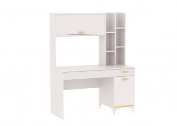 Стол письменный с надстройкой Сиде Белый (СБК) в Краснотурьинске - krasnoturinsk.mebel-e96.ru