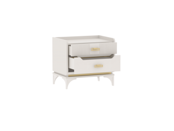 Тумба прикроватная Сиде Белый (СБК) в Краснотурьинске - krasnoturinsk.mebel-e96.ru