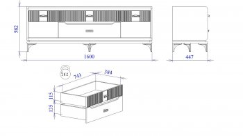 Тумба ТВ Сиде, Белый (СБК) в Краснотурьинске - krasnoturinsk.mebel-e96.ru
