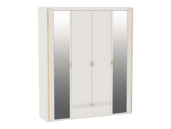 Шкаф 1960 мм 4-дверный NEW Сиде Белый (СБК) в Краснотурьинске - krasnoturinsk.mebel-e96.ru