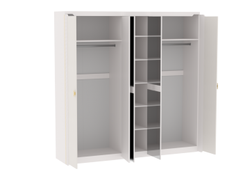 Шкаф 2300 мм 5-дверный NEW Сиде Белый (СБК) в Краснотурьинске - krasnoturinsk.mebel-e96.ru