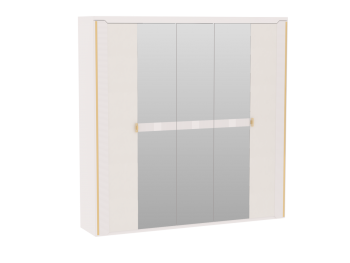 Спальный гарнитур Сиде Белый, модульный (СБК) в Краснотурьинске - krasnoturinsk.mebel-e96.ru